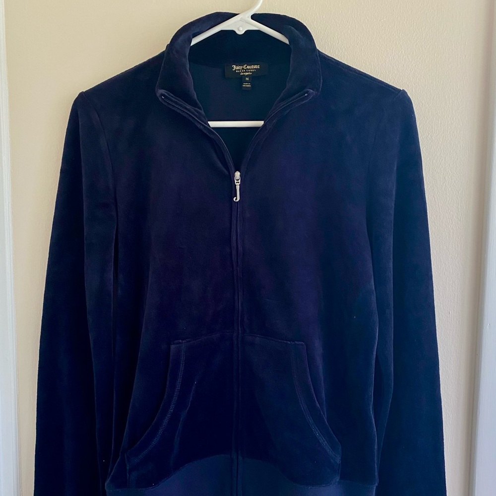 NWT JUICY COUTURE Black Label Velour Jacket